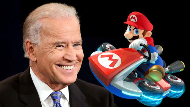 Image for article titled President Biden Only Just Beat His Granddaughter At Mario Kart
