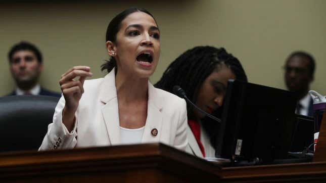  Rep. Alexandria Ocasio-Cortez (D-N.Y.) during a House committee meeting June 12, 2019 