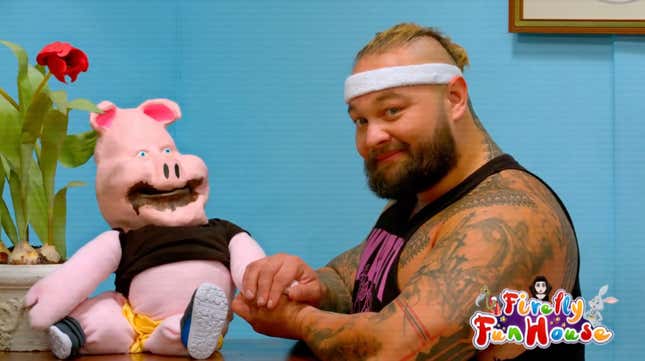 Huskus the Pig Boy and Bray Wyatt on a Very Special Episode of Firefly Fun House.