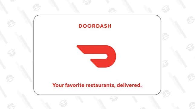 $50 DoorDash Gift Card | $45 | Amazon | Promo code DOORDASH