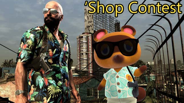 Image for article titled &#39;Shop Contest: Tom Nook On Vacation