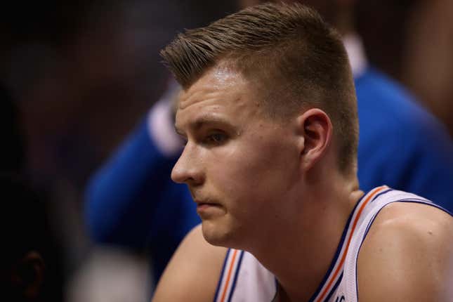 Image for article titled Dallas Mavericks Star Kristaps Porzingis Accused of Beating, Raping Black Woman