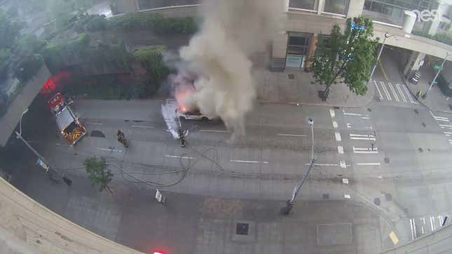 It's Kind Of Zen Watching This Poor Man's Lamborghini Burn To A Crisp
