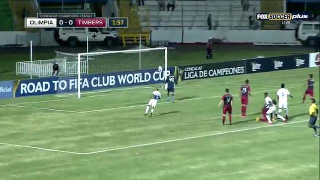 Romell Quioto Golazo Puts Olimpia Up On Timbers Two Minutes Into Match