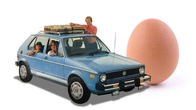 Image for article titled This Old Volkswagen Rabbit Brochure Makes A Couple Of Really Weird Points