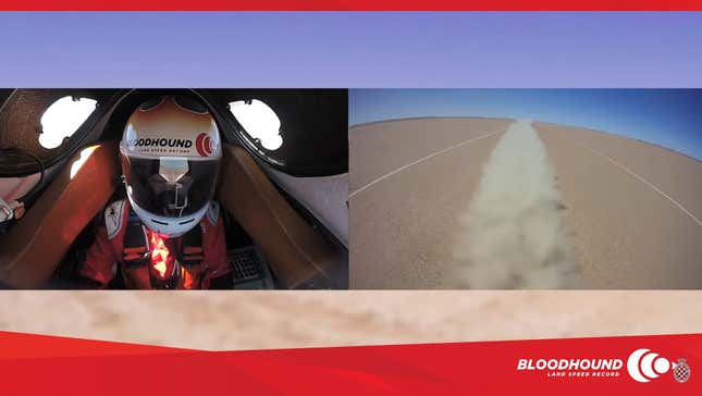 Image for article titled Ride Onboard The Bloodhound For A Super Chill 334 MPH Practice Run