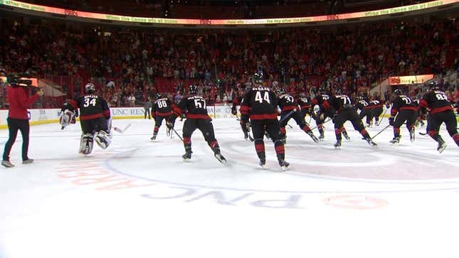 The Hurricanes' Victory Celebration Rules