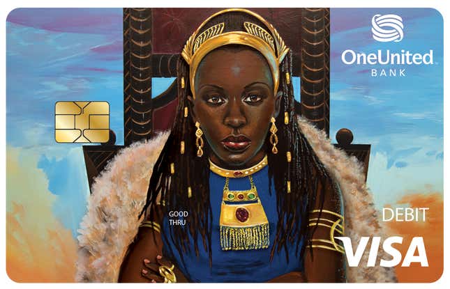 Image for article titled Black-Owned Bank OneUnited Offers the Blackest Royalty Bank Card Money Can Buy