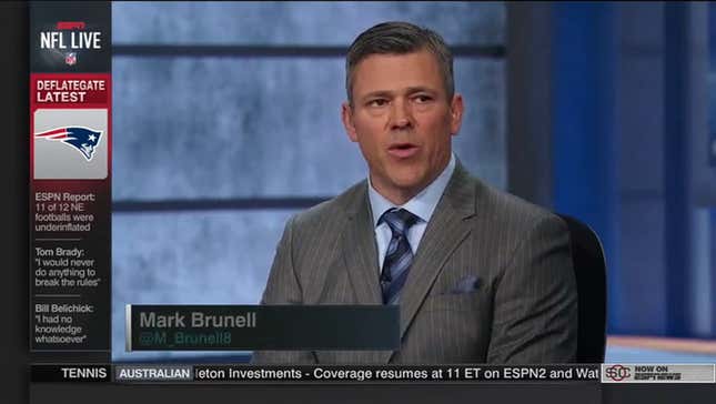 Mark Brunell Almost Cries Over Deflated Balls