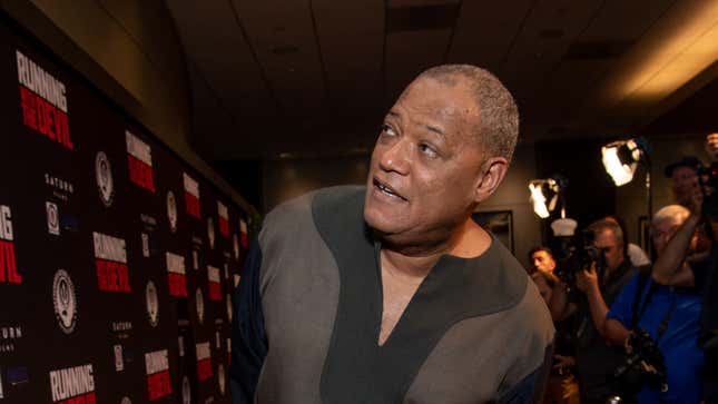 Laurence Fishburne attends the premiere of Quiver Distribution’s ‘Running with the Devil’ on September 16, 2019, in Beverly Hills, Calif. 