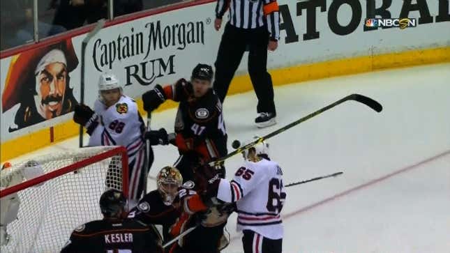 Potential Double OT-Winning Goal Disallowed For Being Too Awesome