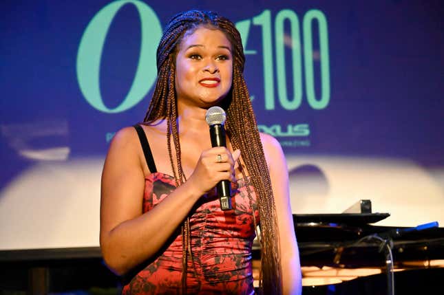 Raquel Willis speaks onstage during the Out Magazine’s Out100 Event presented by Lexus on November 21, 2019, in Long Island City, New York. 