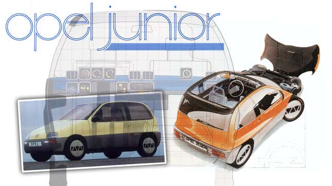 Image for article titled The Opel Junior Was An Amazing Concept Car With An Electric Razor Hidden In Its Clock