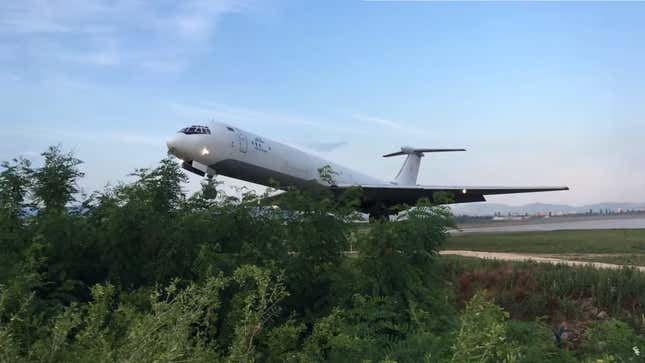 Image for article titled Cargo Plane Does A Little Tree-Trimming After Barely Making It Off The Runway