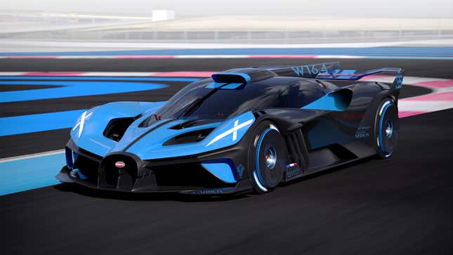 Image for article titled The Bugatti Bolide Is A Mind-Blowing 300 MPH Track Monster