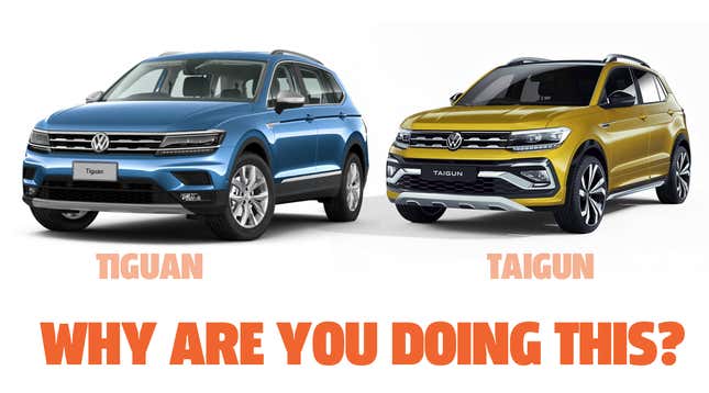 Image for article titled VW Either Has Some Anagram Fetishist Making Up Names Or They Just Love Confusion