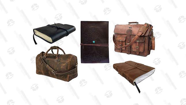 20% Off Leather Goods Gold Box | Amazon