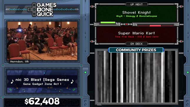 AGDQ's <i>Shovel Knight</i> Speedrun Race Was Tense<em></em>