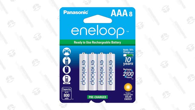 Panasonic Eneloop AAA (8-Pack) | $14 | Amazon