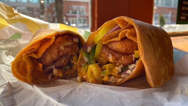 Image for article titled Subway’s new cauliflower curry wrap might have just turned me into a Subway devotee
