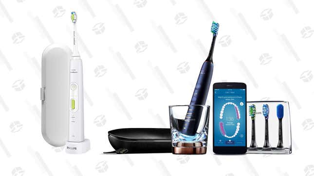 Philips Sonicare DiamondClean Replacement Toothbrush Heads | $20 | Amazon
Philips Sonicare HealthyWhite+ Rechargeable Electric Toothbrush | $49 | Amazon
Philips Sonicare Diamondclean Classic Rechargeable Electric Toothbrush | $99 | Amazon
Philips Sonicare DiamondClean Smart 9750 Rechargeable Electric Toothbrush | $196 | Amazon