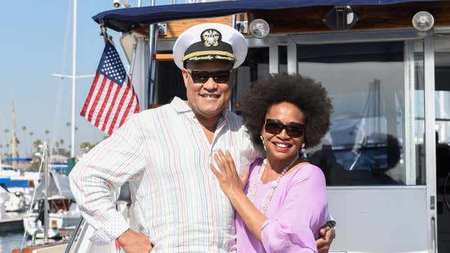 Laurence Fishburne and Jenifer Lewis in Black-ish Episode 621 “Love Boat”