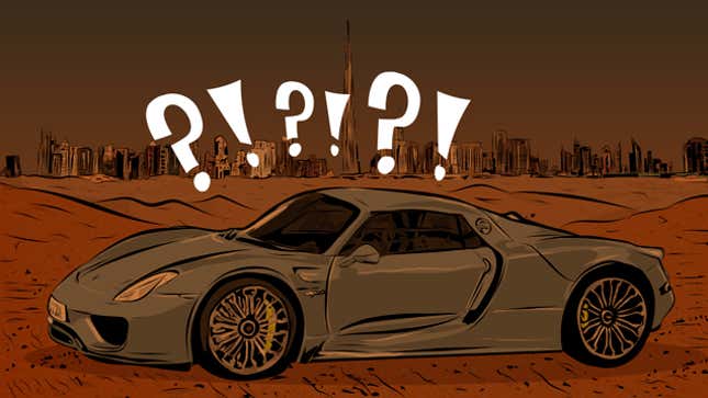 Image for article titled Getting Lost In Dubai Can Make A Porsche 918 Hell On Earth