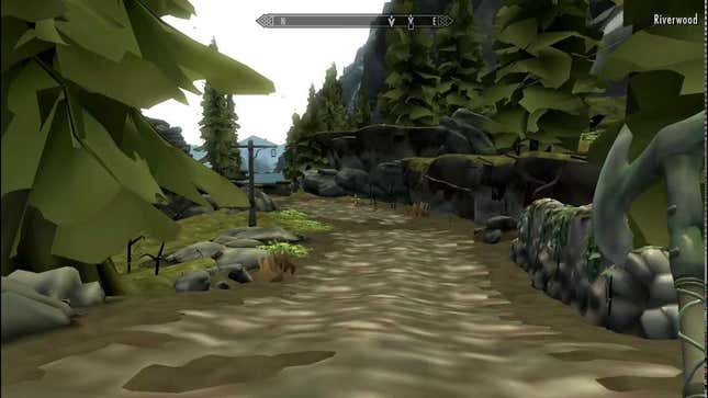 Mod Makes<i> Skyrim</i> Look Like A Pixar Film