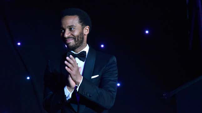 Andre Holland speaks onstage during the Jackie Robinson Foundation 2019 Annual Awards Dinner on March 4, 2019 in New York City.