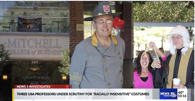 Image for article titled University of South Alabama Professors on Leave Over Picture With Noose and Whip at Halloween: ‘This Attempt at Humor Clearly Failed’