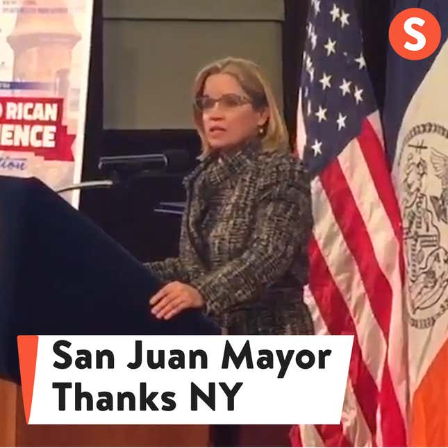 San Juan Mayor Thanks New York for Helping Puerto Rico Recover From Hurricane Maria<em></em>