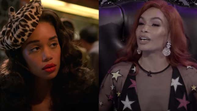 Laura Harrier in Hollywood (2020,), left; Leiomy Maldonado in Legendary (2020)