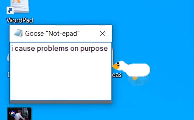 An 'Untitled Goose Game' Tribute Unleashes Chaos on Your Desktop