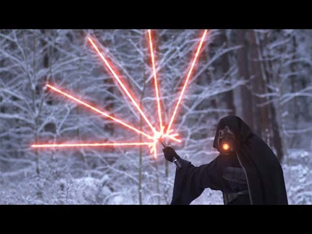 One Lightsaber Battle That Escalated Quickly