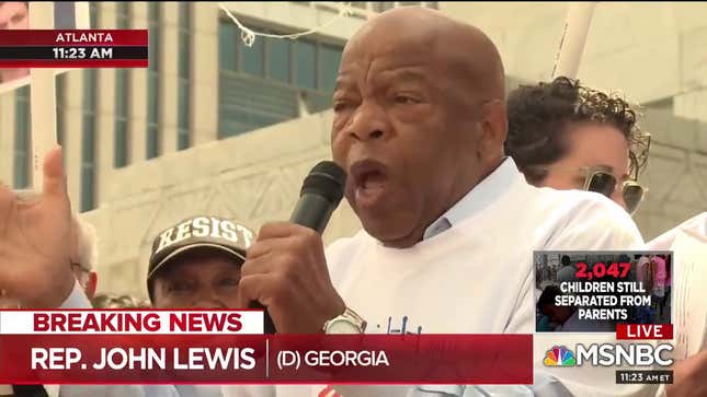 Watch: Civil Rights Icon John Lewis Implores Americans to 'Turn America Upside Down to Set it Right Side Up' <em></em>