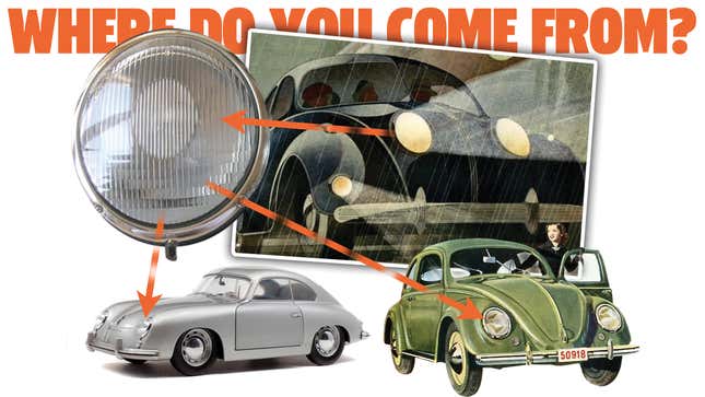 Image for article titled This Might Be The First Car To Have The Iconic VW Beetle/Porsche 356 Headlight