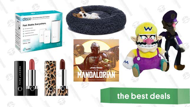 Image for article titled Friday&#39;s Best Deals: Best Buy Games Sale, TP-Link Mesh Routers, Mandalorian Art Book, Wario and Waluigi Plush, Orthopedic Dog Bed, Marc Jacobs Lipstick, and More