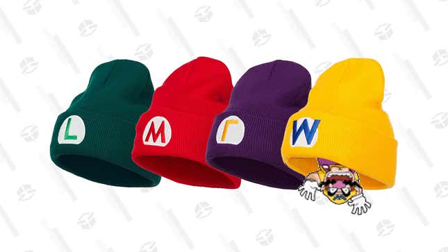 Mario, Luigi, Wario, Waluigi Beanies | $19 | Clip coupon &amp; promo E4HATS10