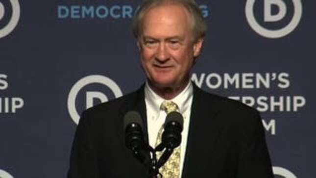Lincoln Chafee Drops Out of Presidential Race, Announcer Gets His Name Wrong