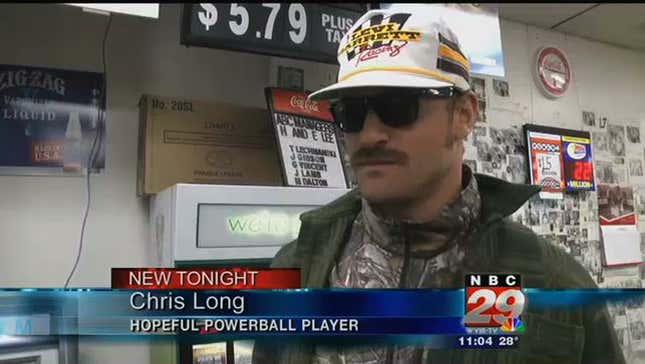 NFL Player And Lottery Hopeful Very Excited To Be Featured On Local News