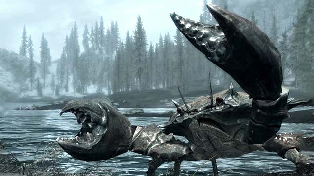 Image for article titled It Ain&#39;t An Elder Scrolls Game Until I Kill A Mudcrab