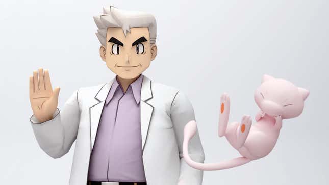 Image for article titled Why The Heck Is Mew Hanging Out With Professor Oak