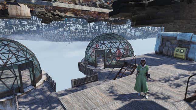 Image for article titled Fallout 76 Player Uses Glitches To Build Her Own World Under The Map