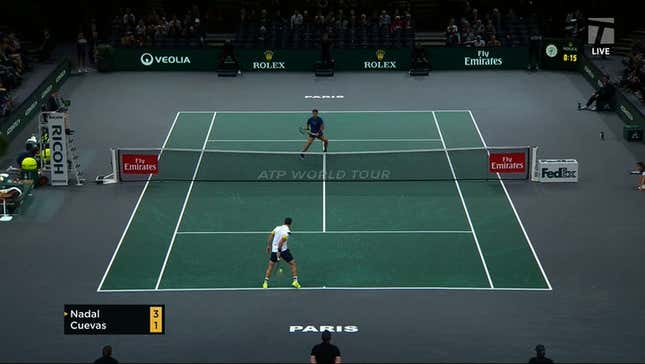 Pablo Cuevas Goes Between The Legs For Winner Past Rafael Nadal