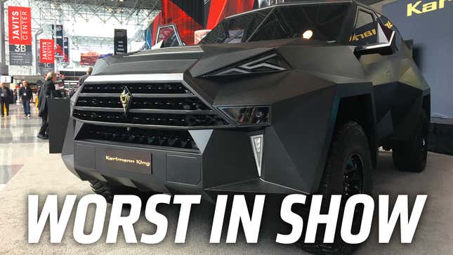 Image for article titled This $2 Million Tank-SUV With Horrific Build Quality Is the Worst Car at the New York Auto Show