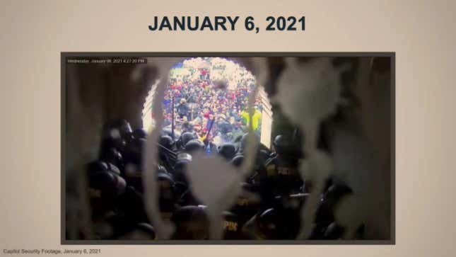 Video of Insurrectionists Quoting Trump While Storming the Capitol Certainly Seems Like Grounds for a Conviction