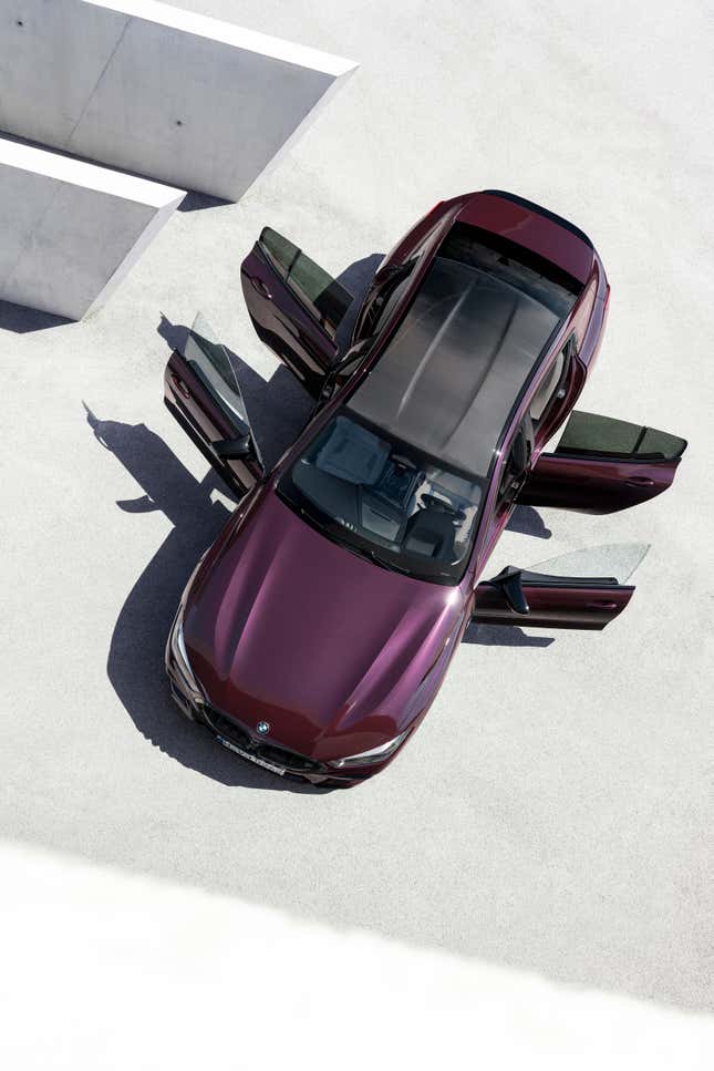 Image for article titled Just Look How Purple This 600 HP BMW M8 Gran Coupe Is