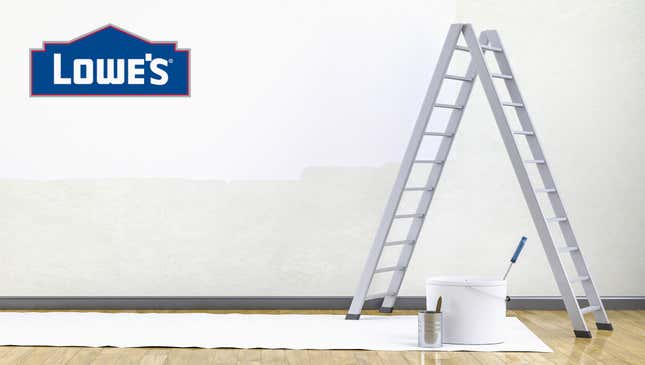 Image for article titled Lowe’s Introduces 2-Way Ladder User Can Also Climb Down