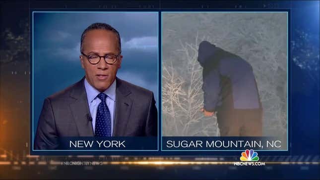 Did <em>NBC Nightly News</em> Go Live To A Man Who Was Taking A Piss?