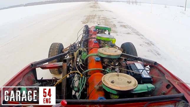 Here's What Happens When You Bolt Four Engines Together to Create a Monstrous Inline-16